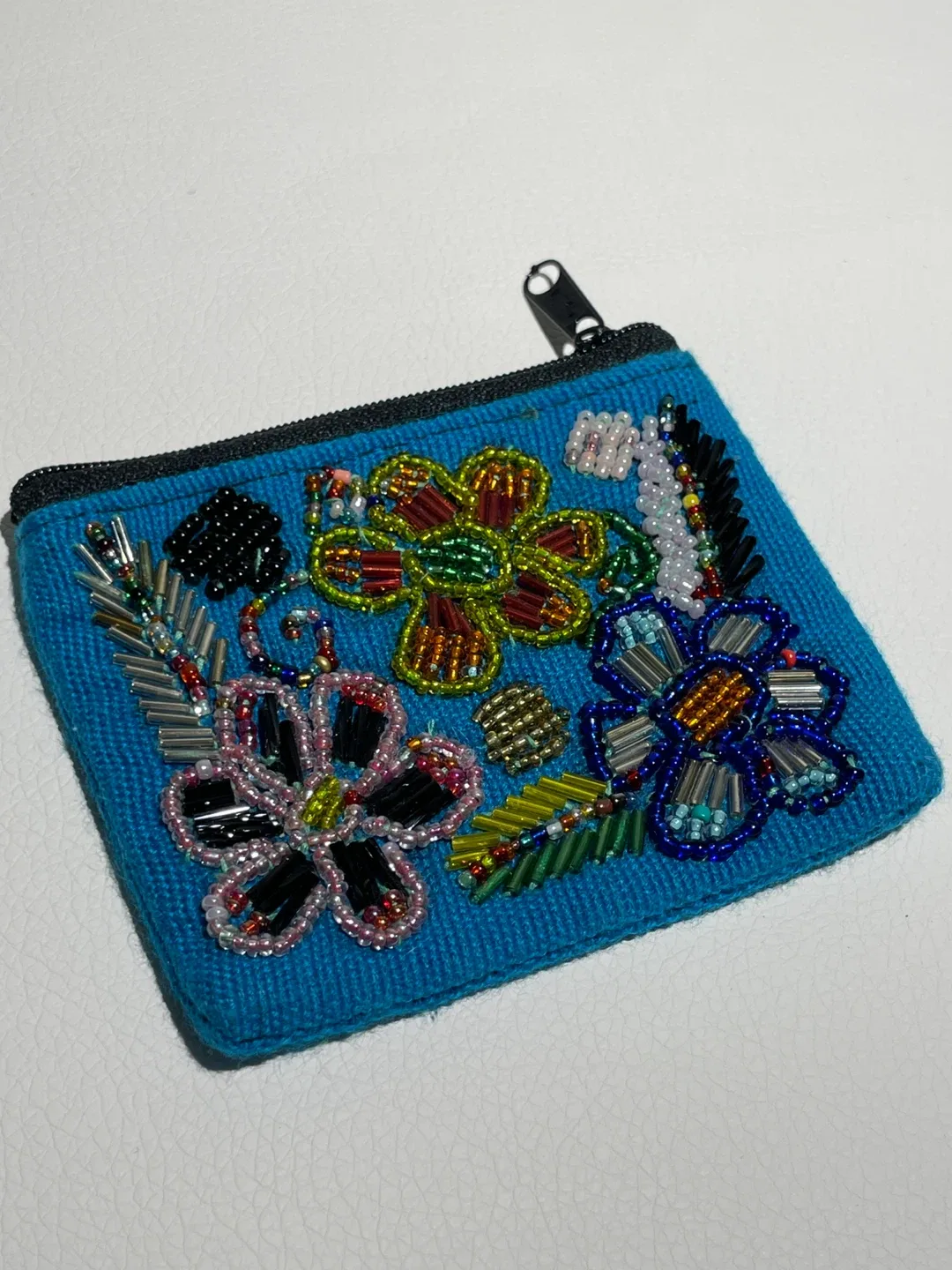 Beaded Floral Coin Purse thumbnail