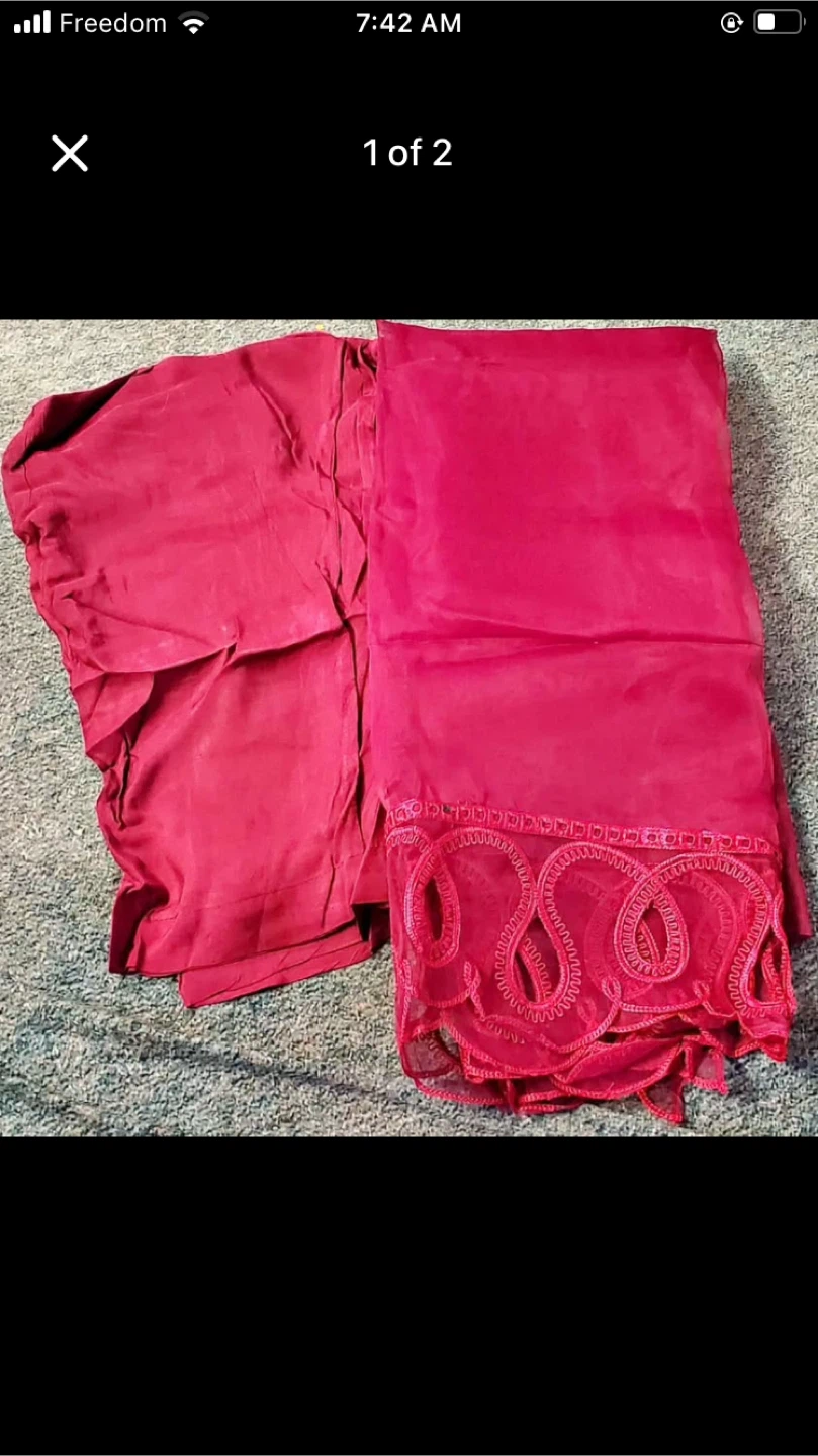 Red Embroidered Salwar Kameez - photo 3