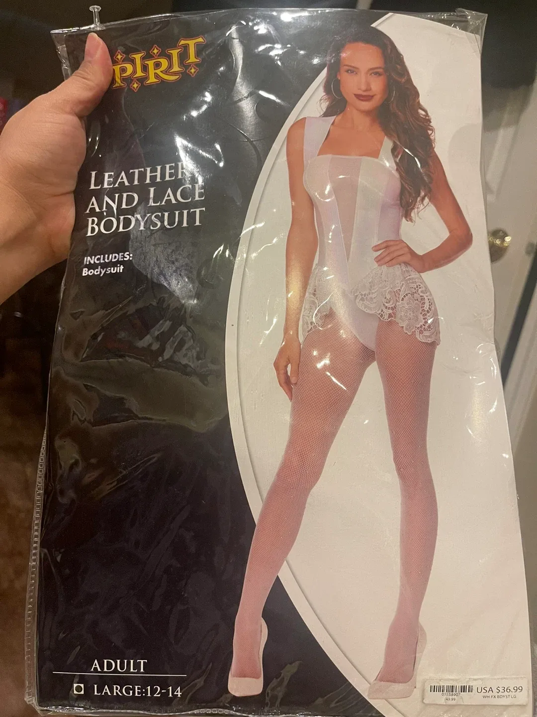 Leather and Lace body Suit image indicator(4)