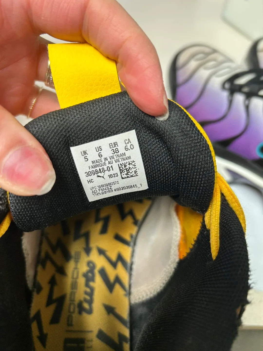 Puma Melo Porsche Turbo Yellow Sneakers image indicator(6)