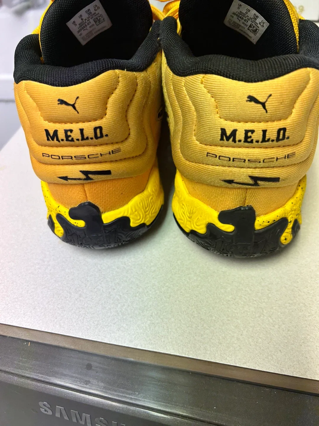 Puma Melo Porsche Turbo Yellow Sneakers image indicator(3)
