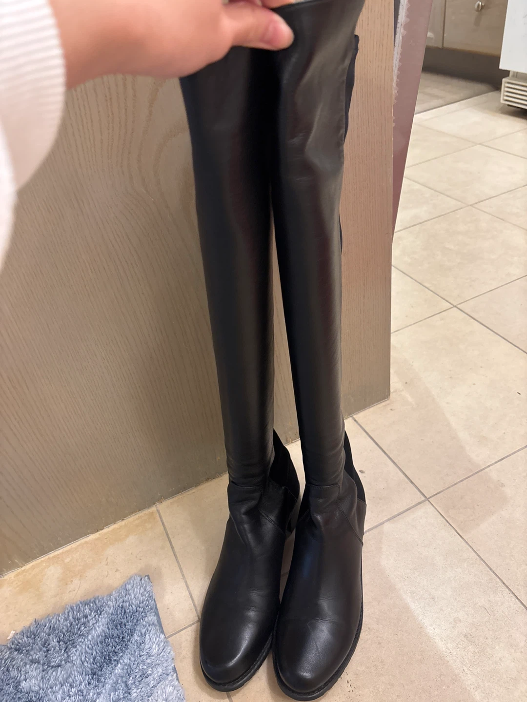 Stuart Weitzman Black Leather Boots