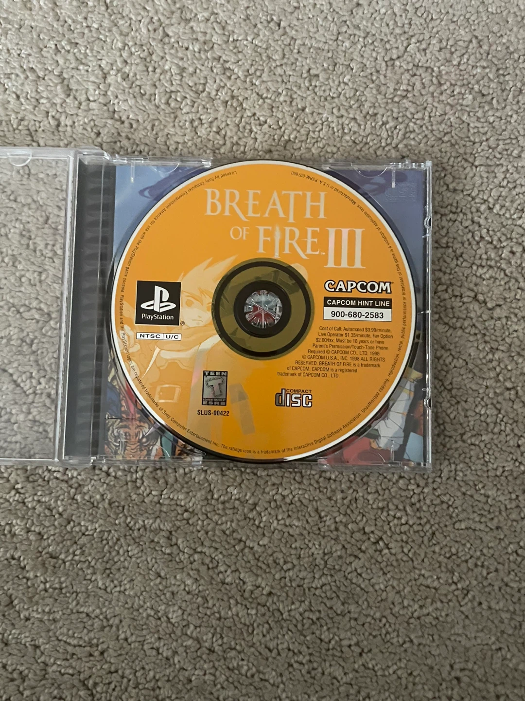 Breath of Fire 3 Original PlayStation Game