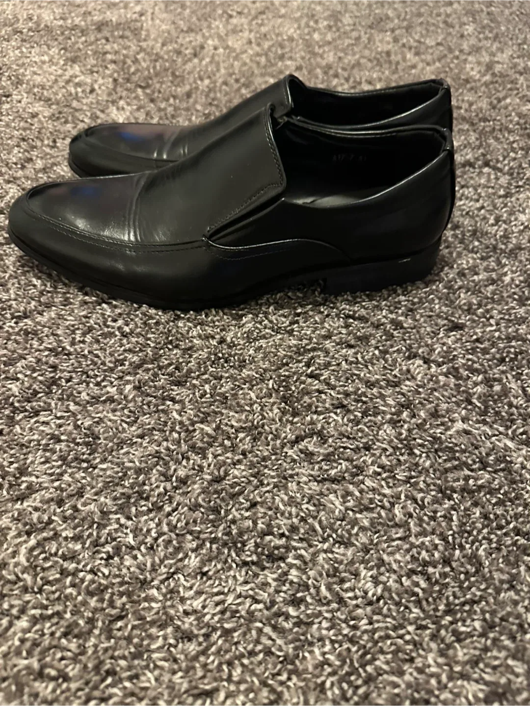 FRANCO VANNI Men's Black Dress Shoes image indicator(2)