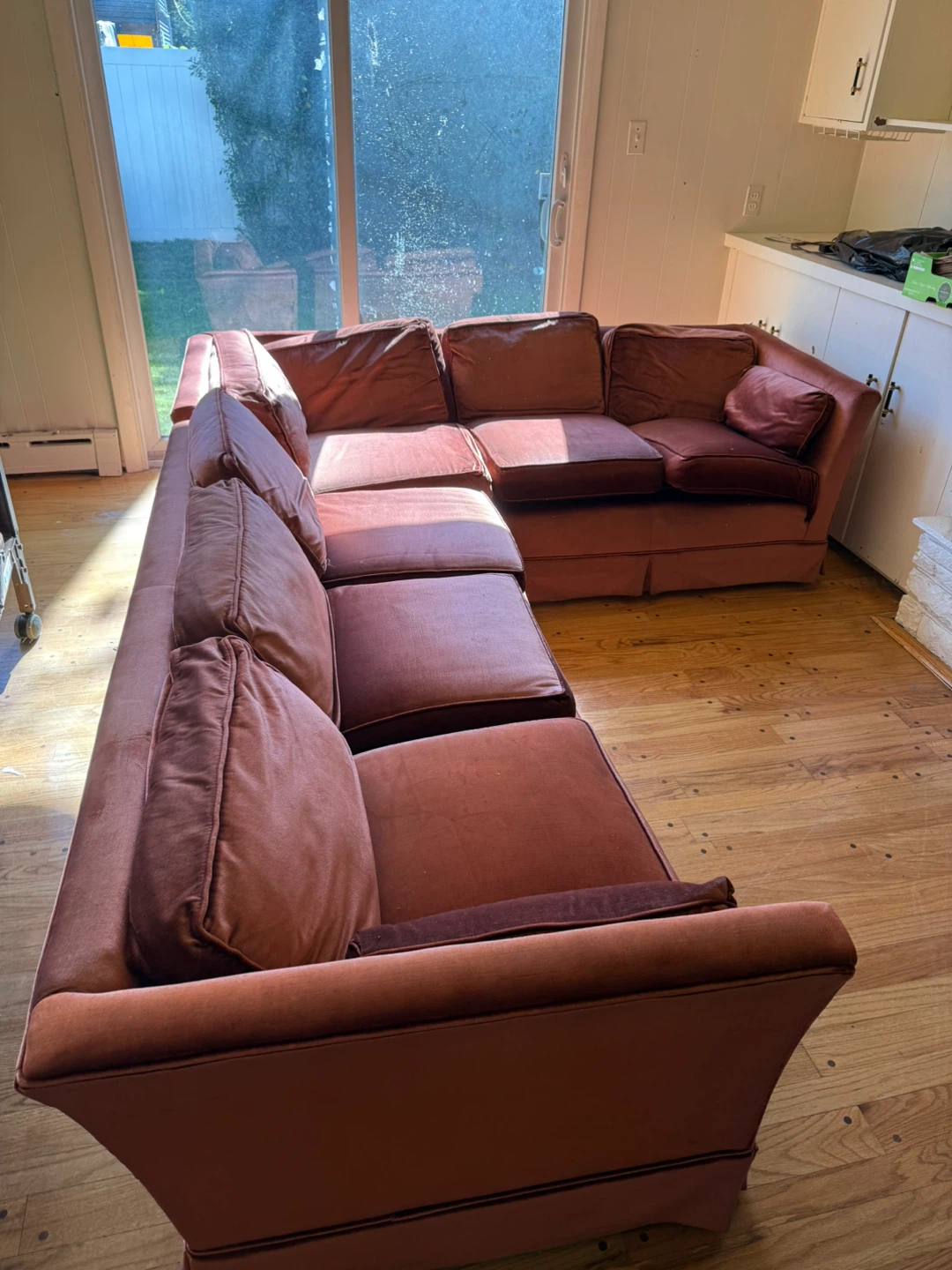 Sectional Sofa - Brownish Red
