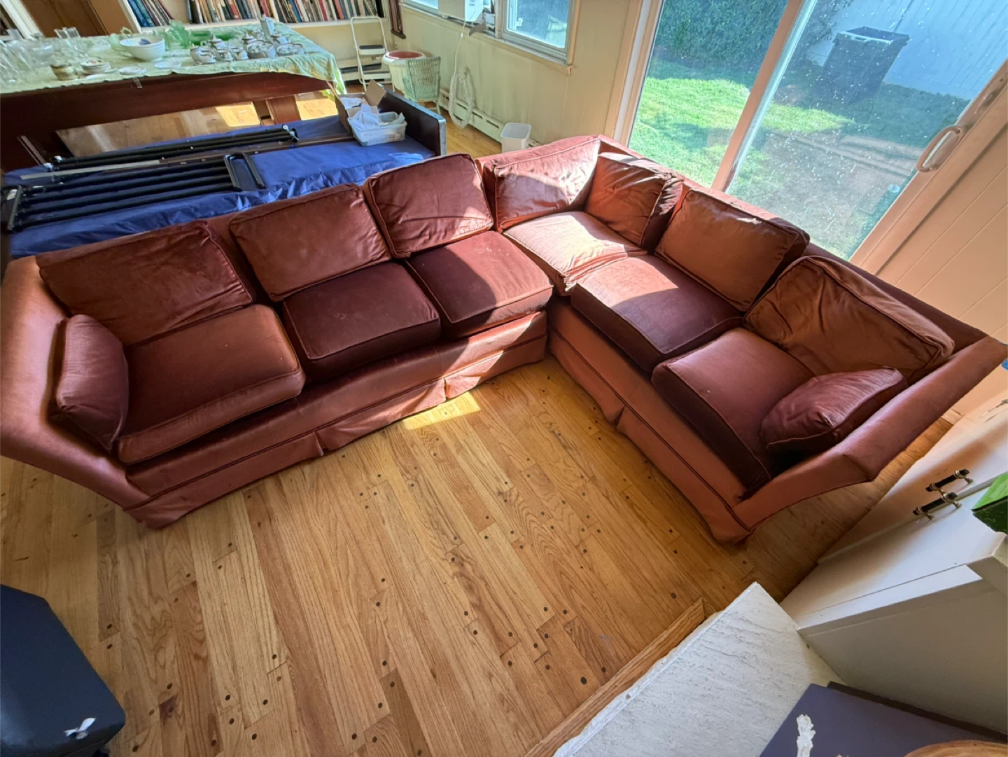 Sectional Sofa - Brownish Red - photo 2