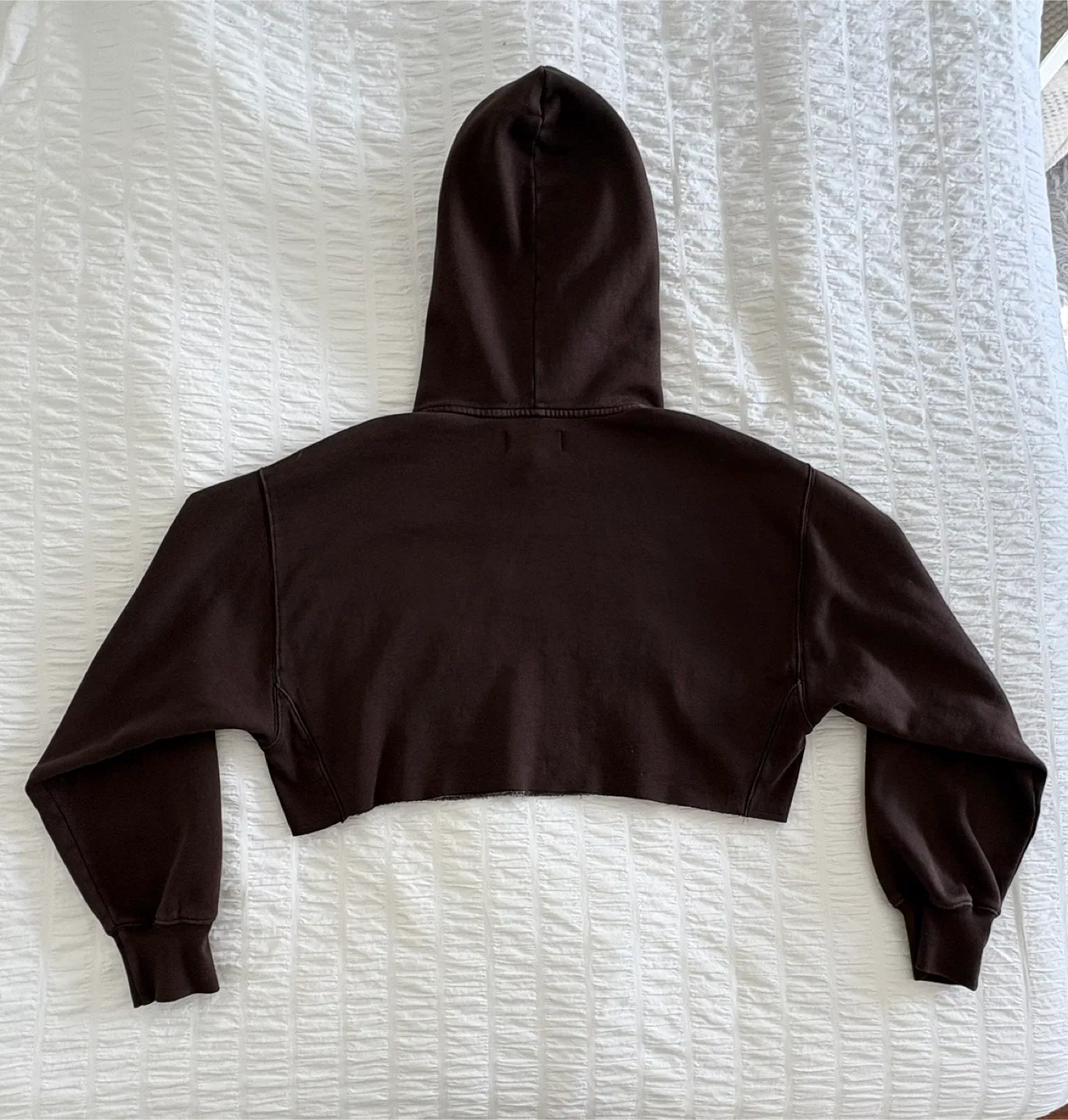 TNA Brown Cropped Hoodie image indicator(3)