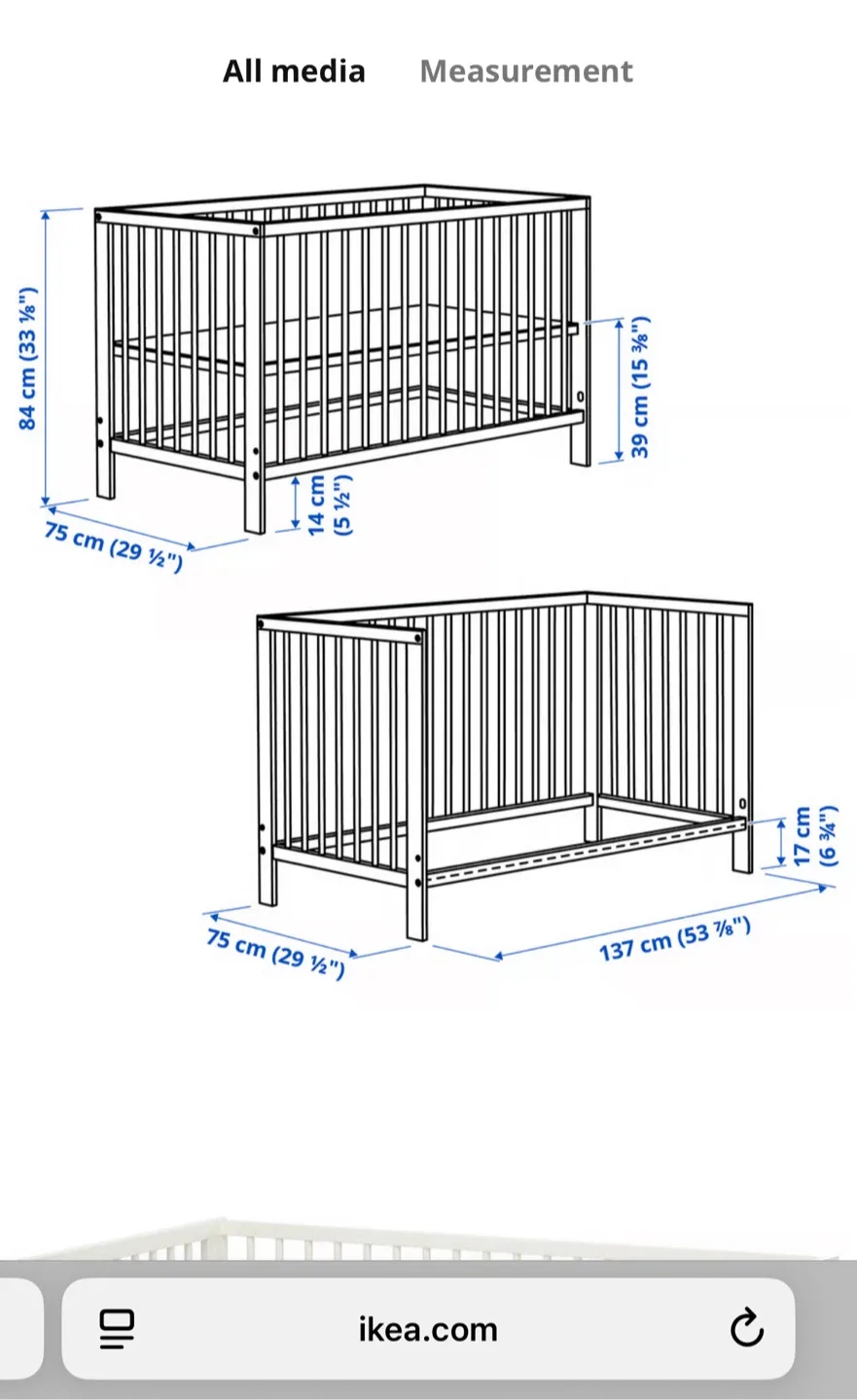IKEA Gulliver Crib - Gently Used— Grows with Baby image indicator(4)