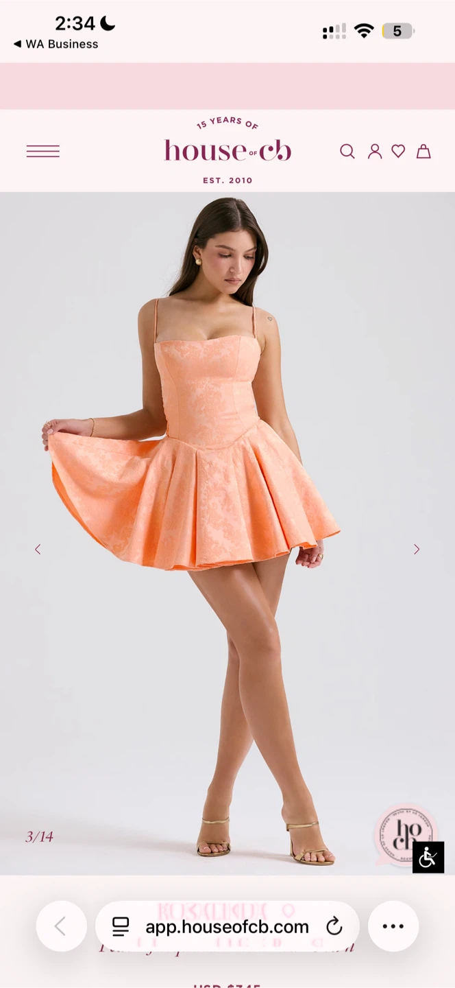 House of CB Peach Mini Dress - photo 3