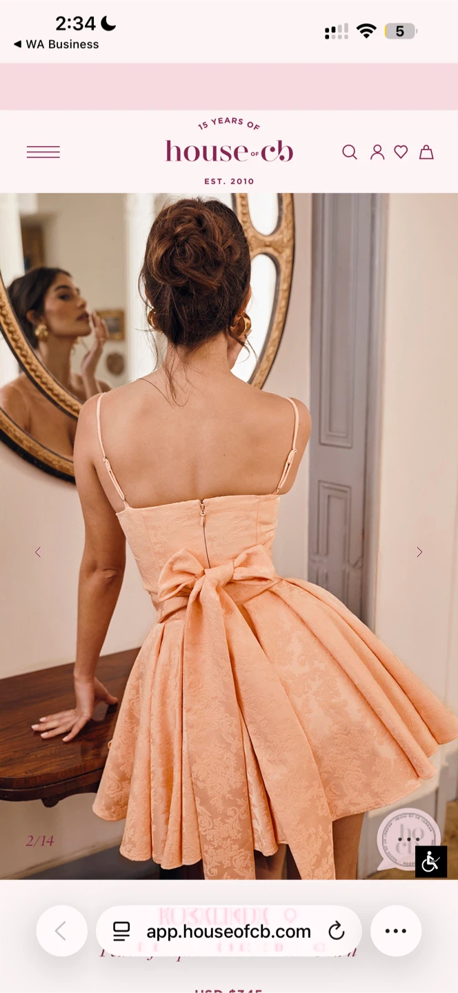 House of CB Peach Mini Dress - photo 2