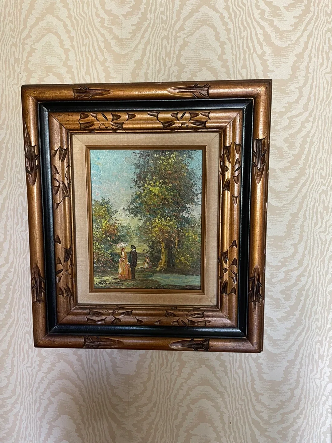 Framed Original Allen Walter’s Oil Painting thumbnail