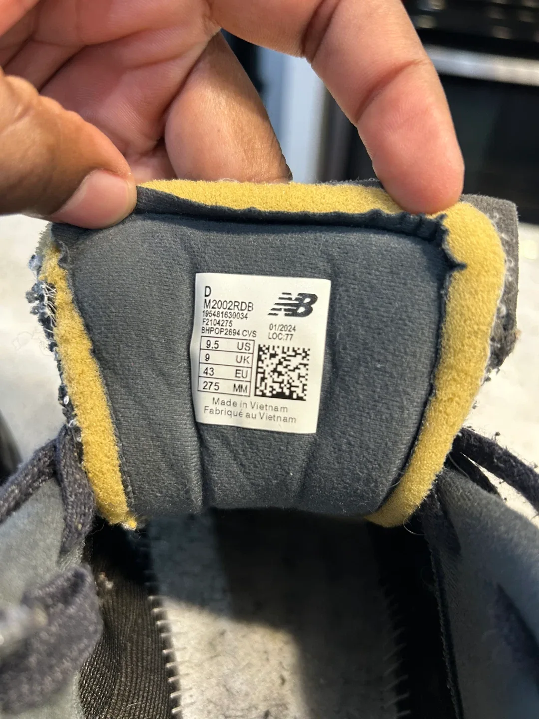 New Balance 2002RDB Grey Sneakers - US 10,5 image indicator(4)