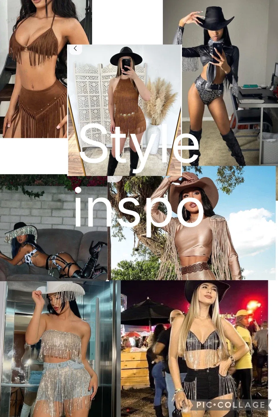 5 piece Bronze sexy fringe costume image indicator(4)