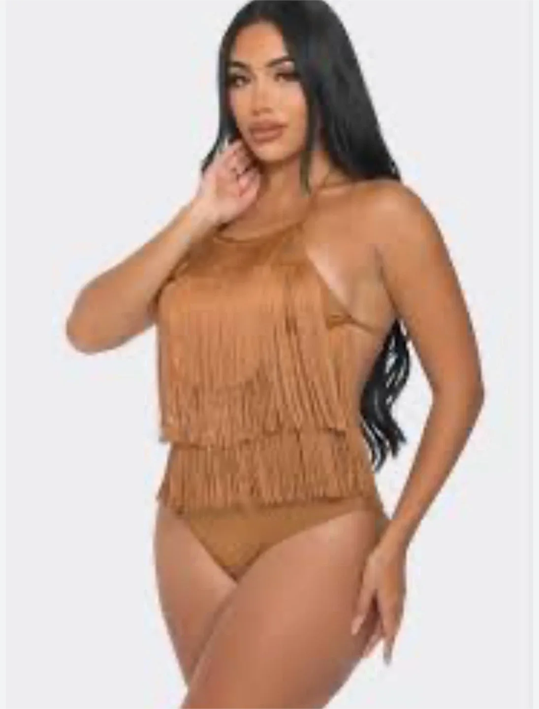 5 piece Bronze sexy fringe costume image indicator(3)