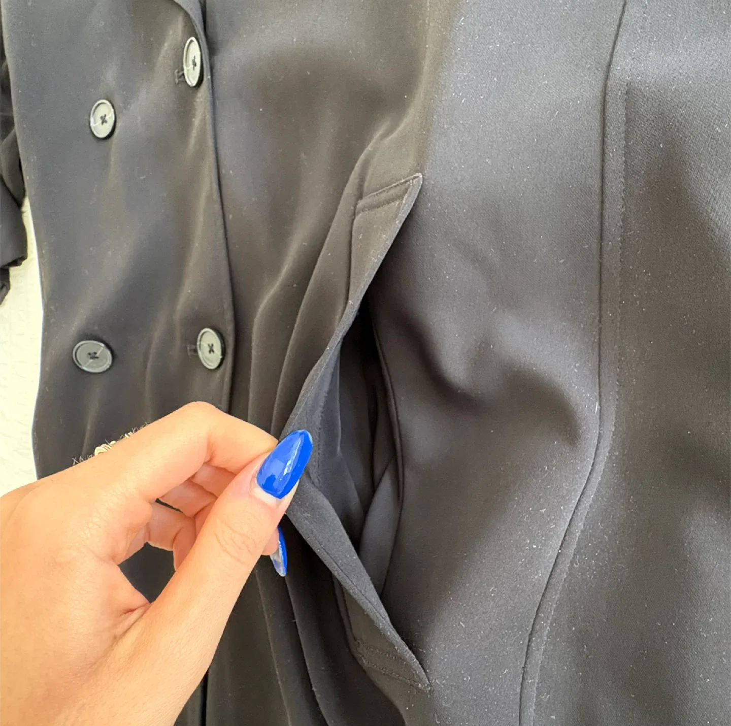 Babaton Black Trench Coat image indicator(4)