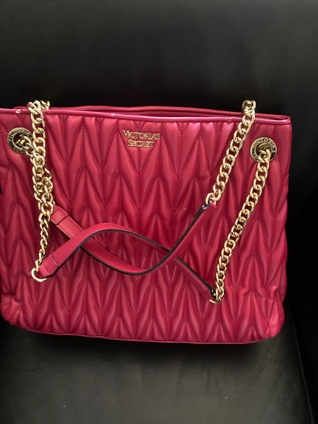 Victoria's Secret Pink Quilted Tote Bag