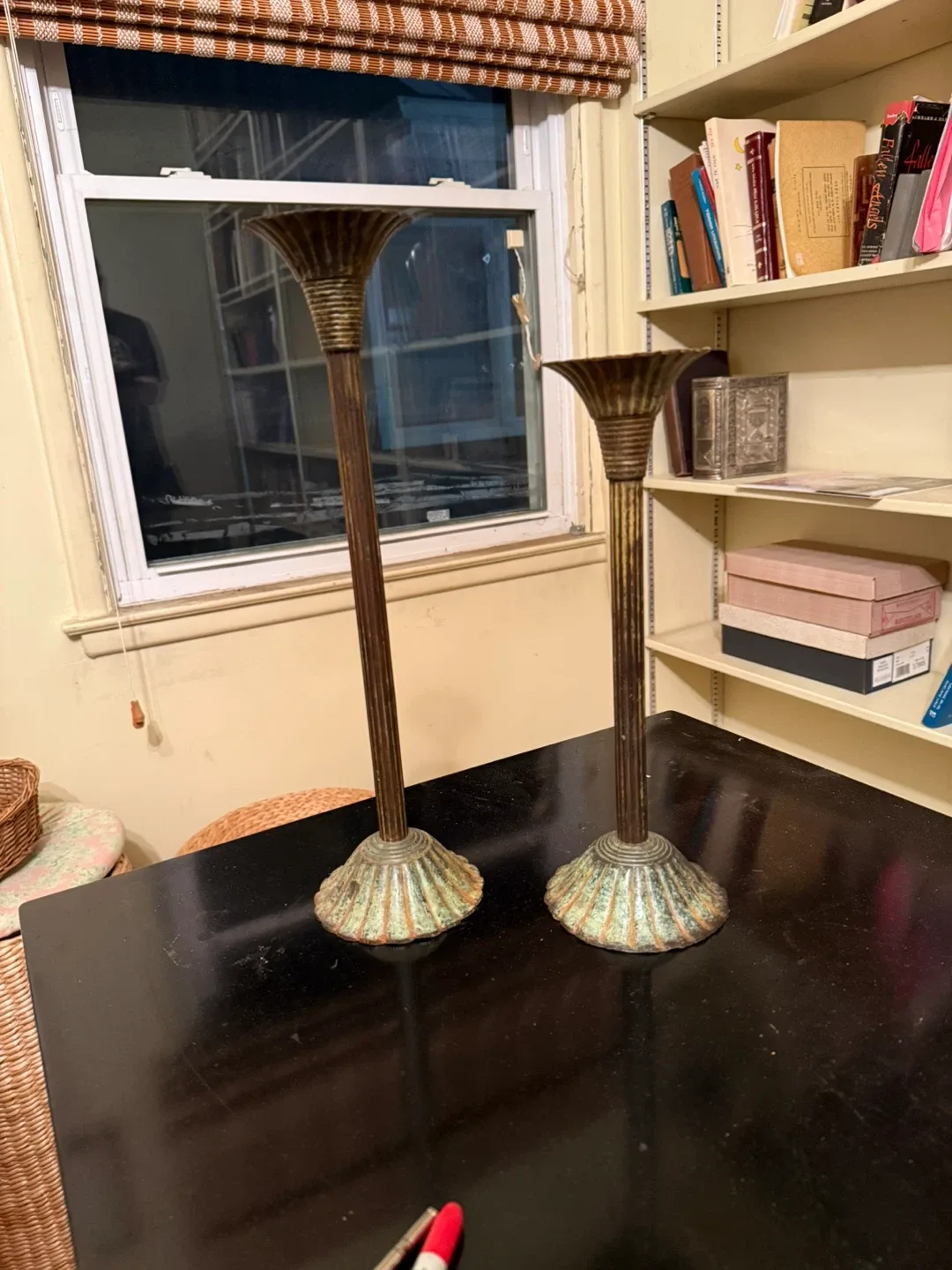 Pair of Vintage Candlestick Holders thumbnail
