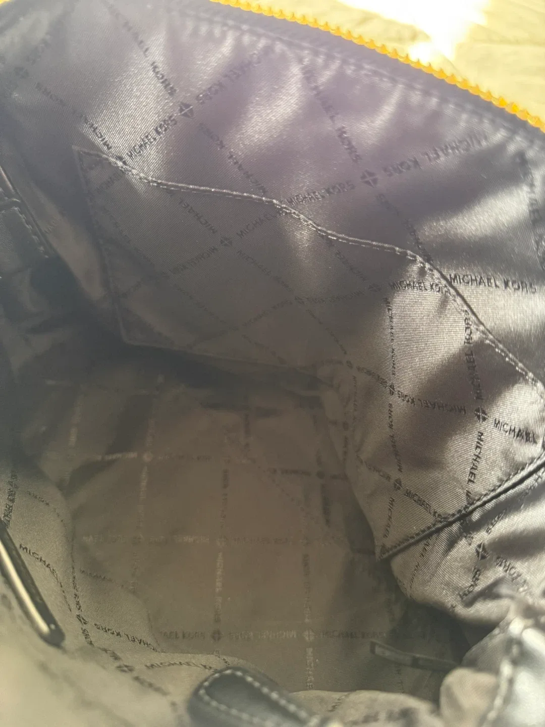 Michael Kors Black Leather Crossbody Satchel Purse image indicator(7)