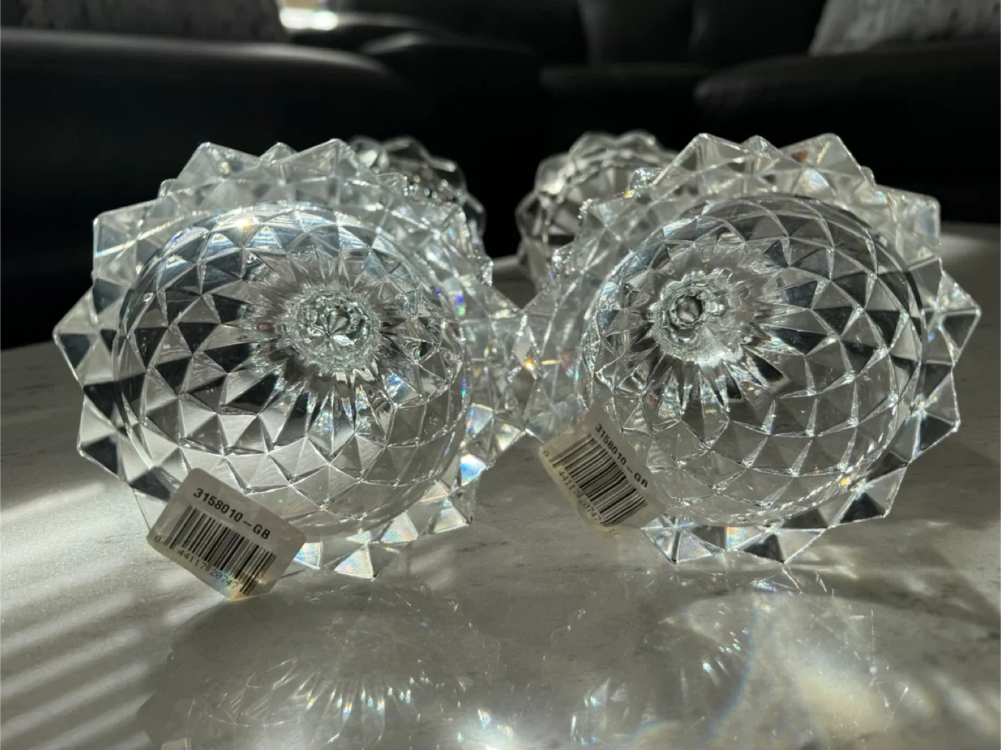 Manhattan Candle Lights "Palace" Crystal Candlesticks - Set of 2 image indicator(3)