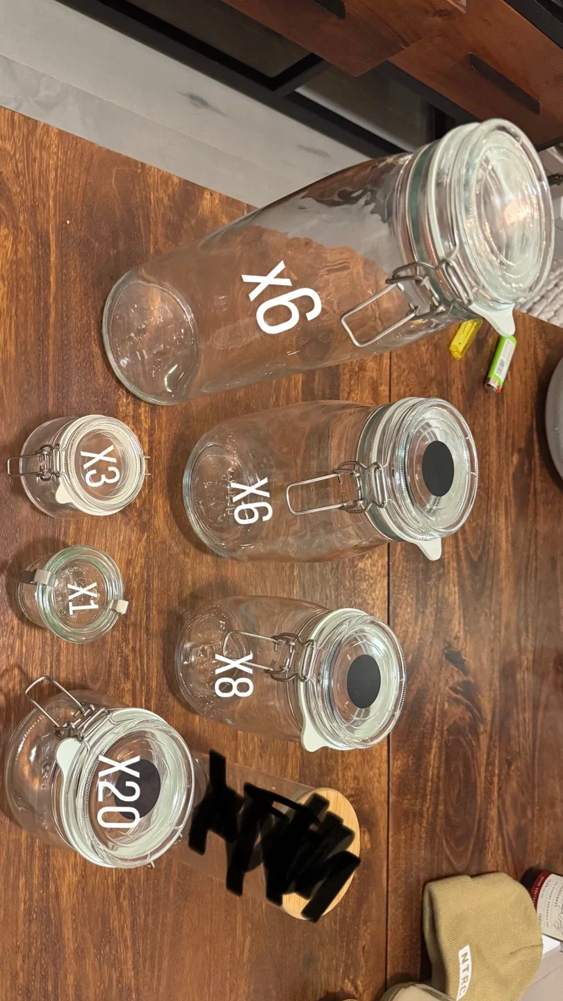 Mostly IKEA Glass jars with lid- KORKEN thumbnail