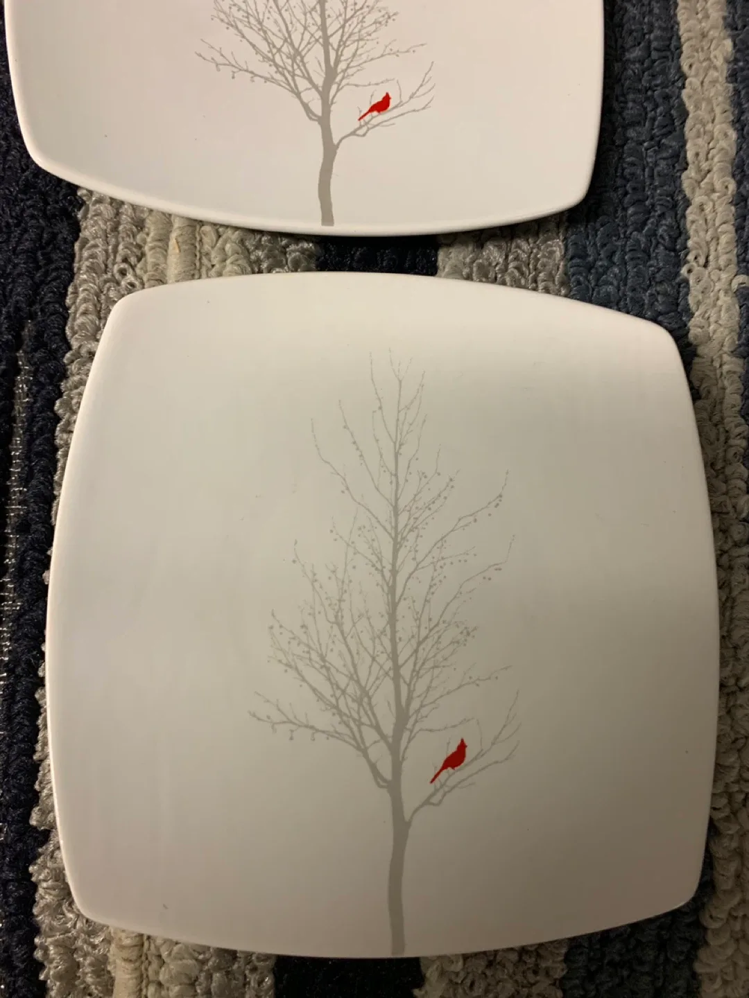 222 Fifth Winter Cardinal Fine China Plates (Set of 4) image indicator(2)