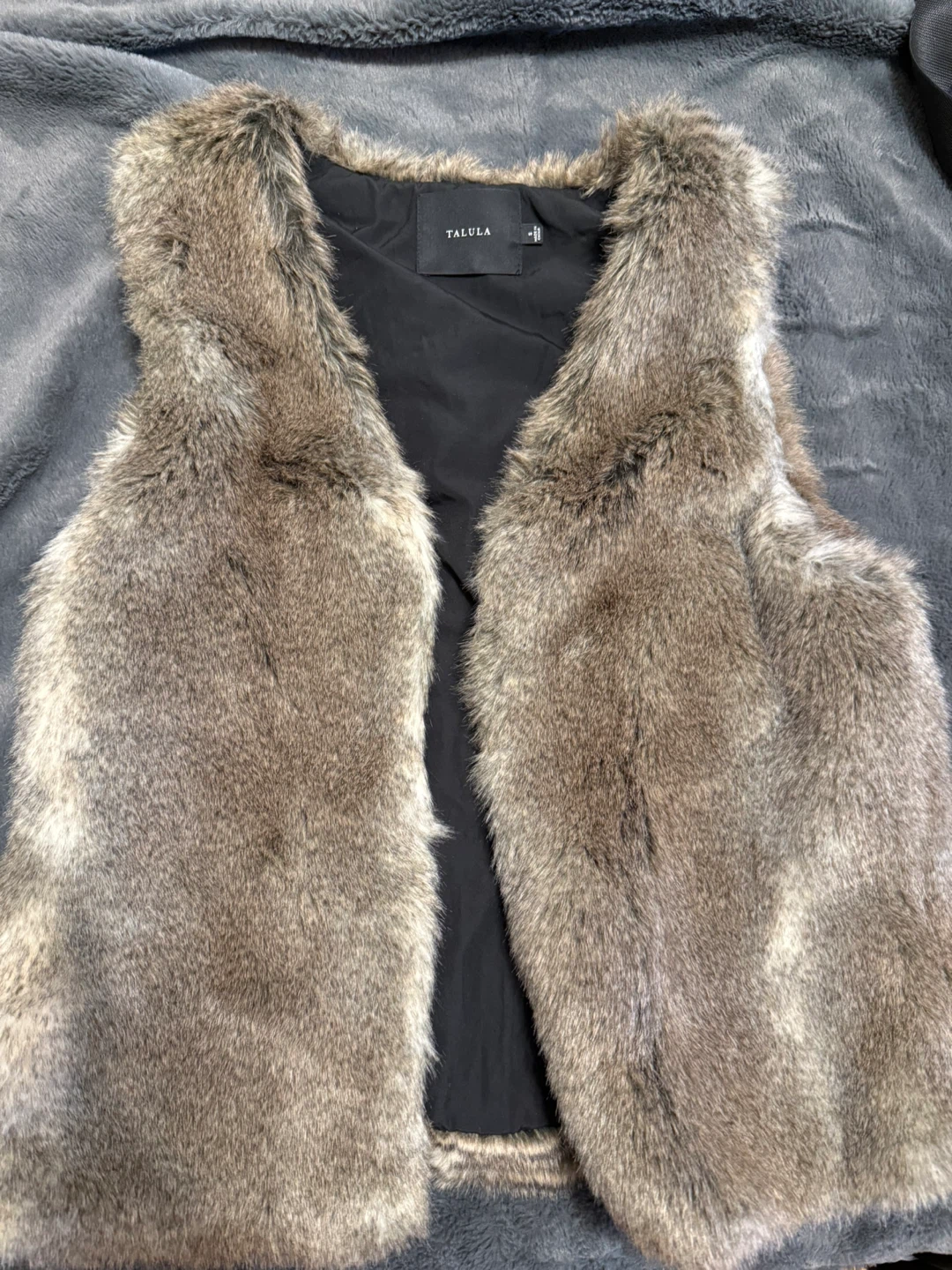 Talula Faux Fur Vest - Size s