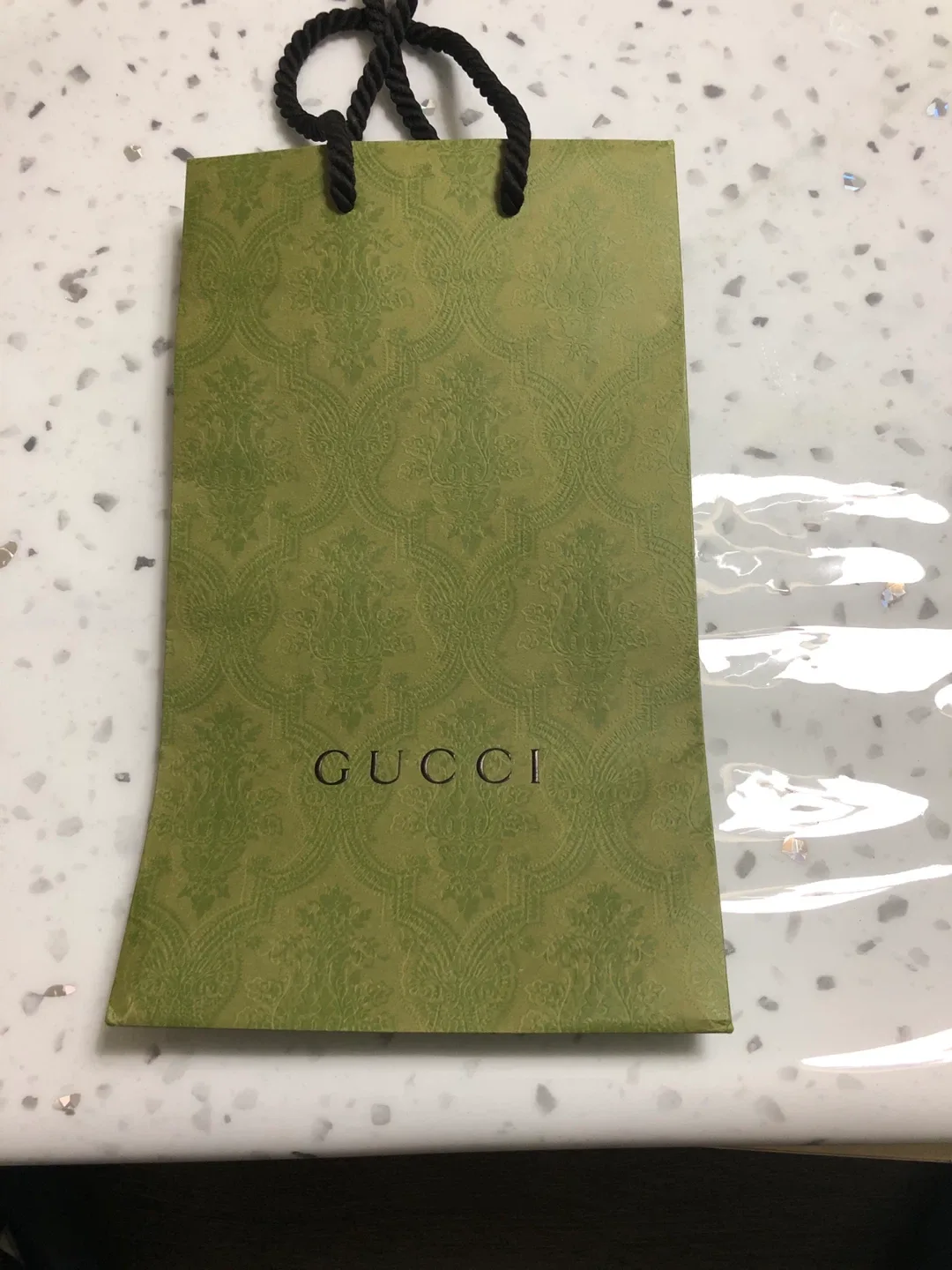 New! Gucci Gift Bag - Green 28*16cm thumbnail