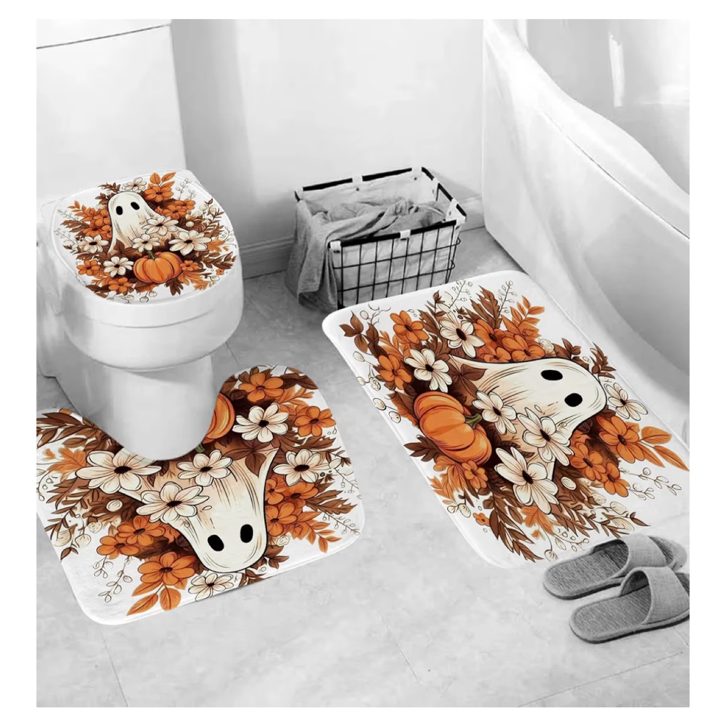 Halloween Ghost Bathroom Set (4-Piece) - photo 3