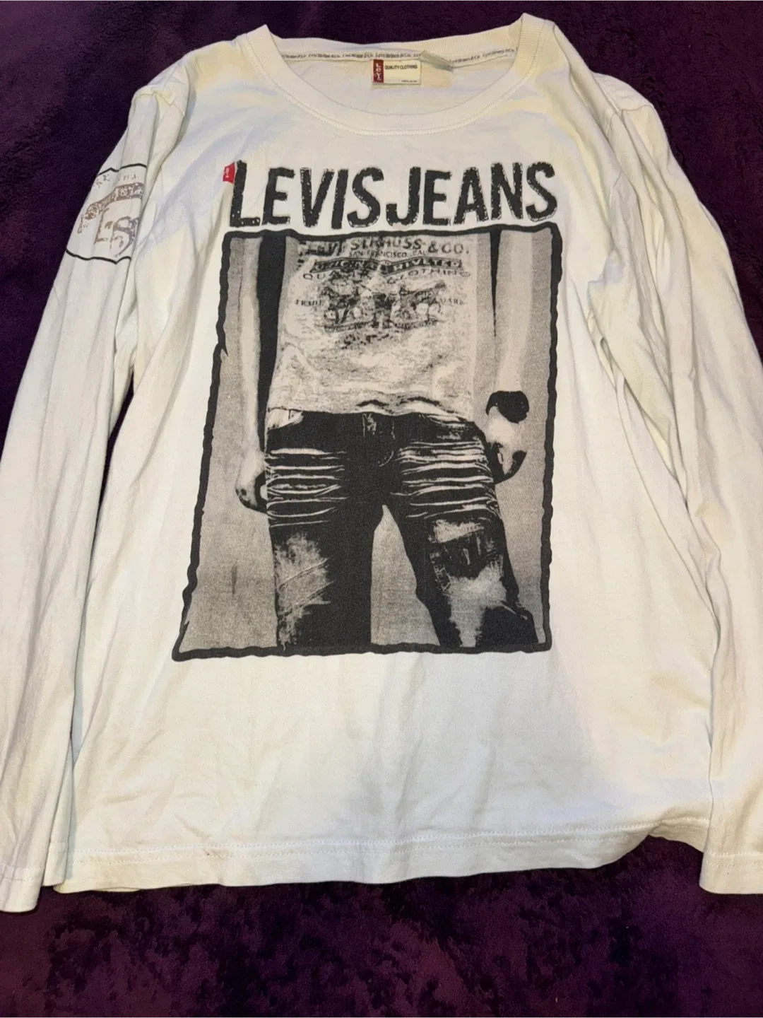 Levi's Jeans White Long Sleeve Shirt thumbnail