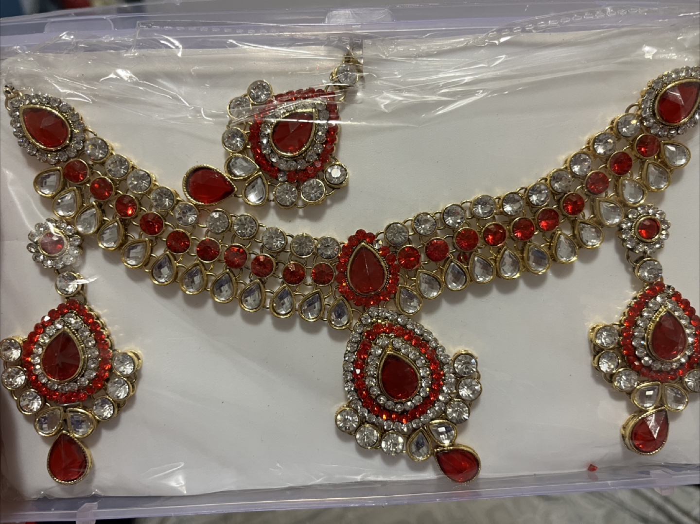 New Red & White Jewellery Set - photo 2