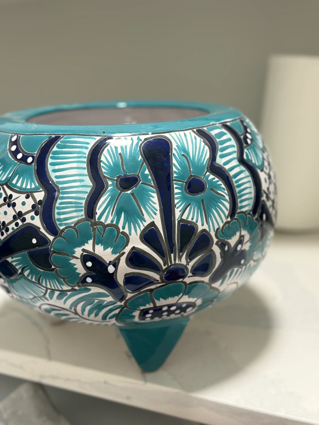 Hand-Painted Talavera Style Planter - photo 5