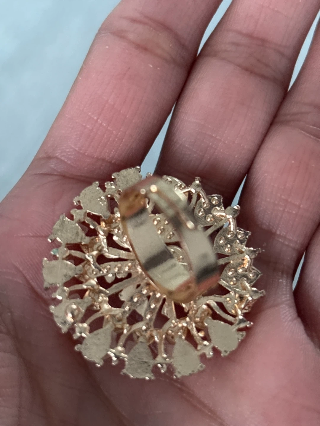 Gold Coloured Ring - photo 2