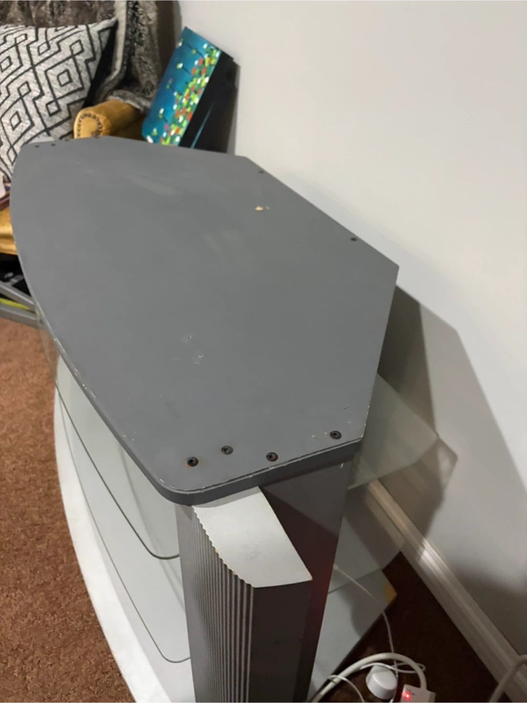 Grey TV Stand NEED GONE ASAP - photo 3
