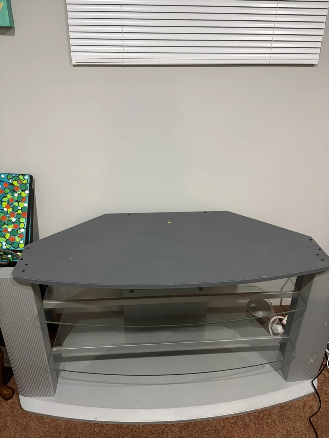 Grey TV Stand NEED GONE ASAP
