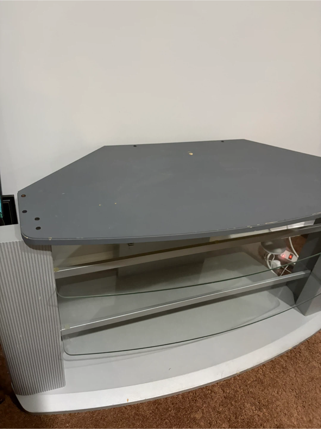 Grey TV Stand NEED GONE ASAP - photo 2