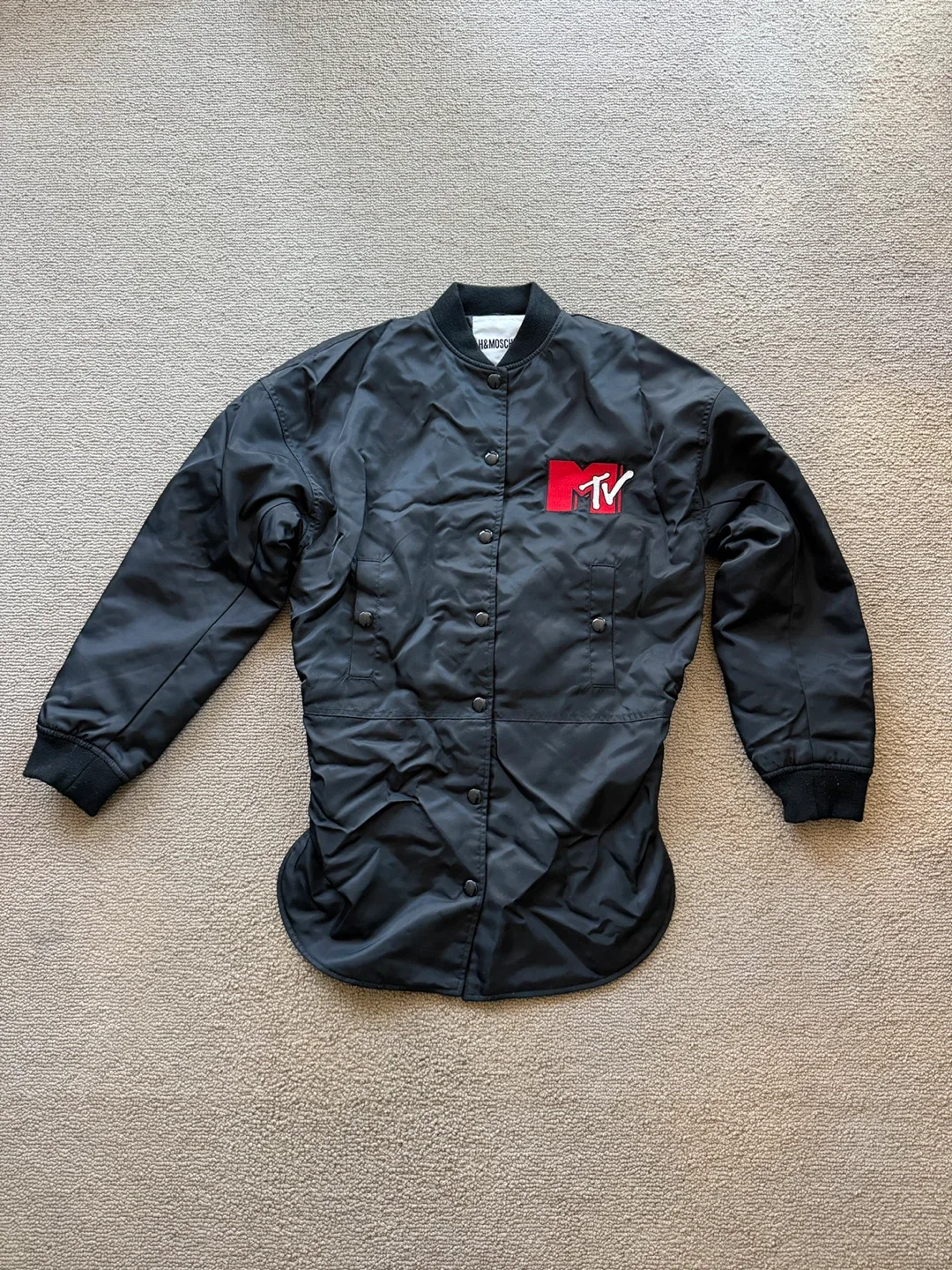 H&Moschino MTV Black Bomber Jacket - XS thumbnail