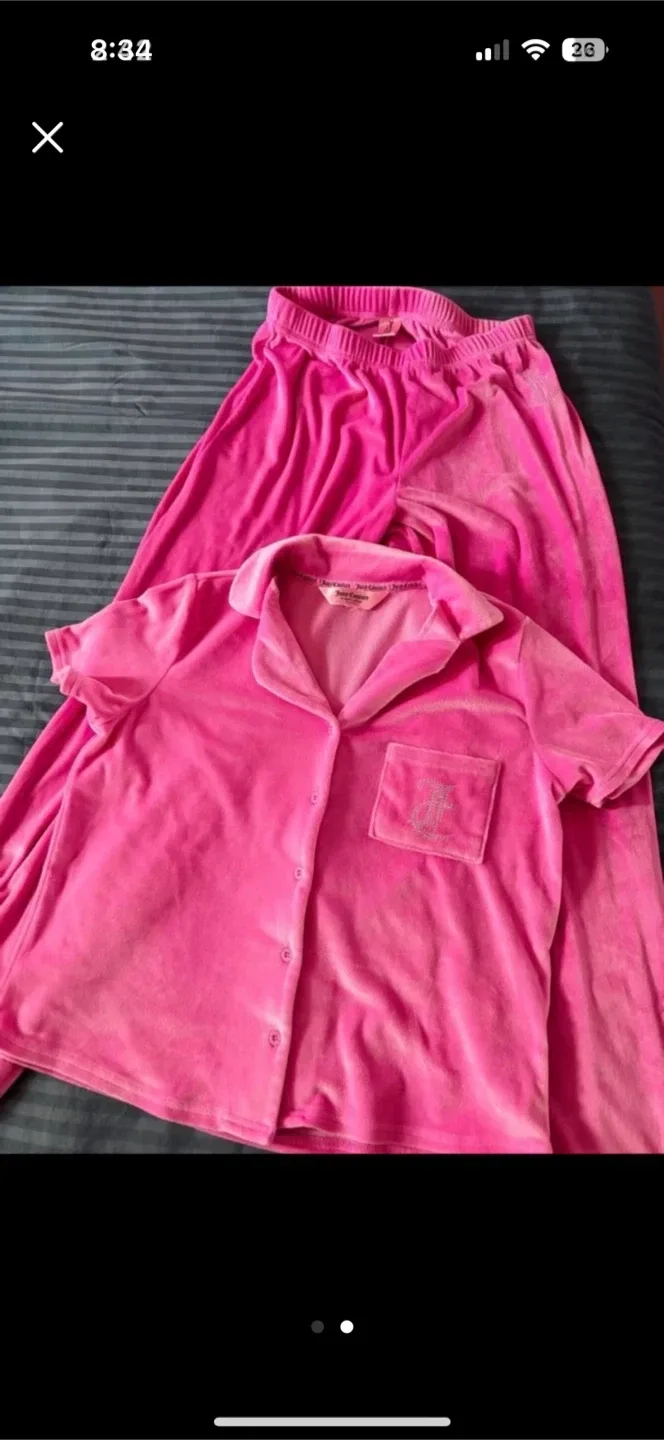 Juicy Couture Pink Pajama Set thumbnail