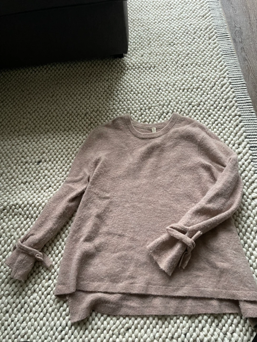 Babaton Sweater with Sleeve Ties -  Small Oversized