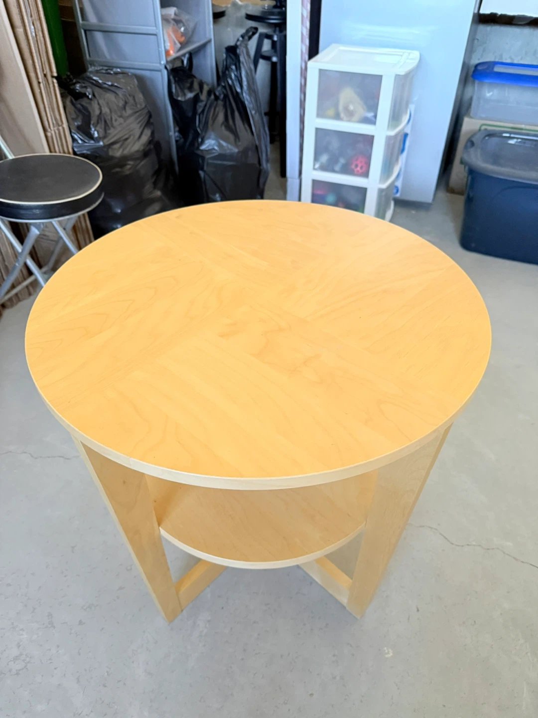 Round Wooden Side Table size 24” x 24” - photo 3