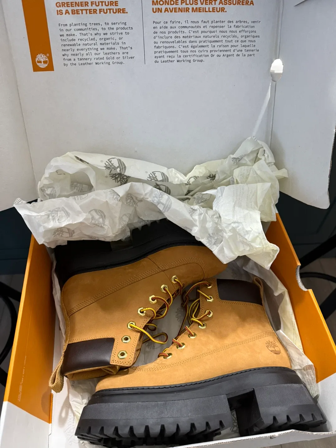 Timberland Sky 6 Inch Lace Up Boots In Wheat Nubuck image indicator(3)