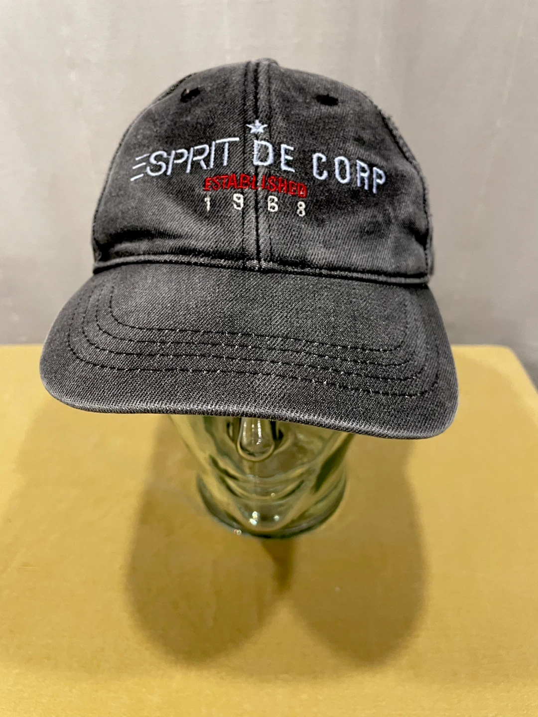 Vintage Esprit de Corp Denim Hat – Charcoal Grey