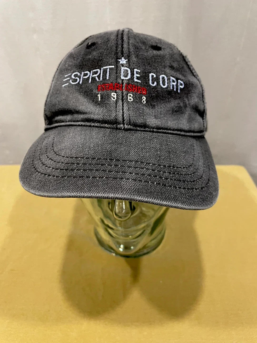 Vintage Esprit de Corp Denim Hat – Charcoal Grey thumbnail