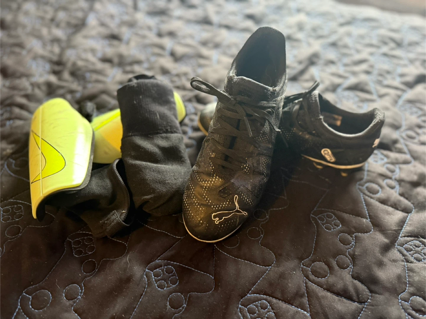 Puma Soccer Cleats & Nike Shin Guards