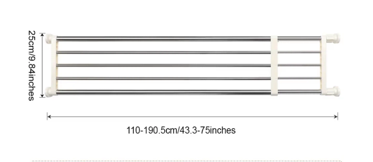 MOVING OUT SALE! Adjustable Closet Shelf Rod