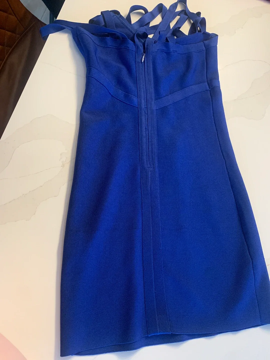 Bebe Blue Dress - Size XS image indicator(3)