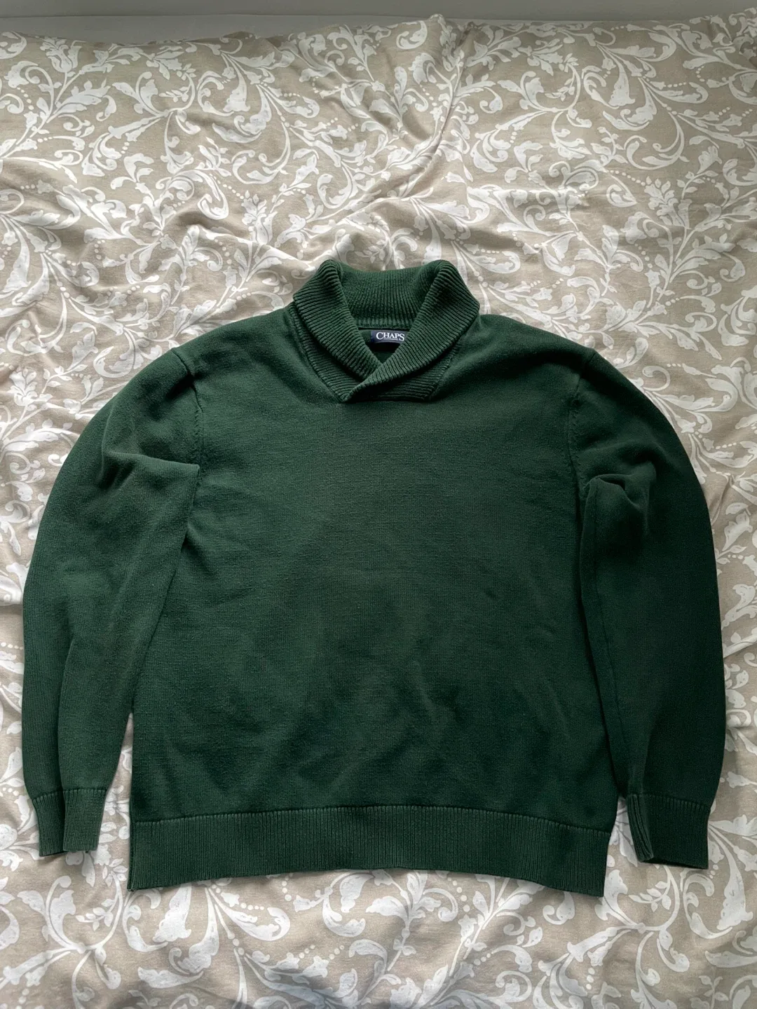 Chaps Shawl Collar Sweater - XL thumbnail