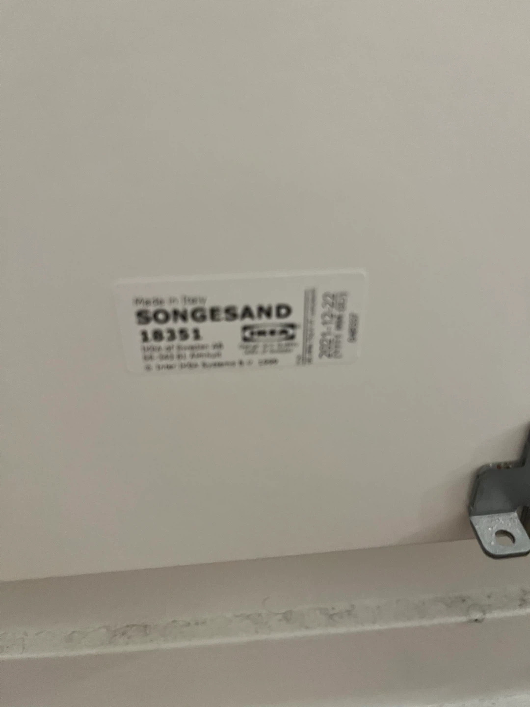 IKEA Songesand White Bed Frame Queen - photo 3