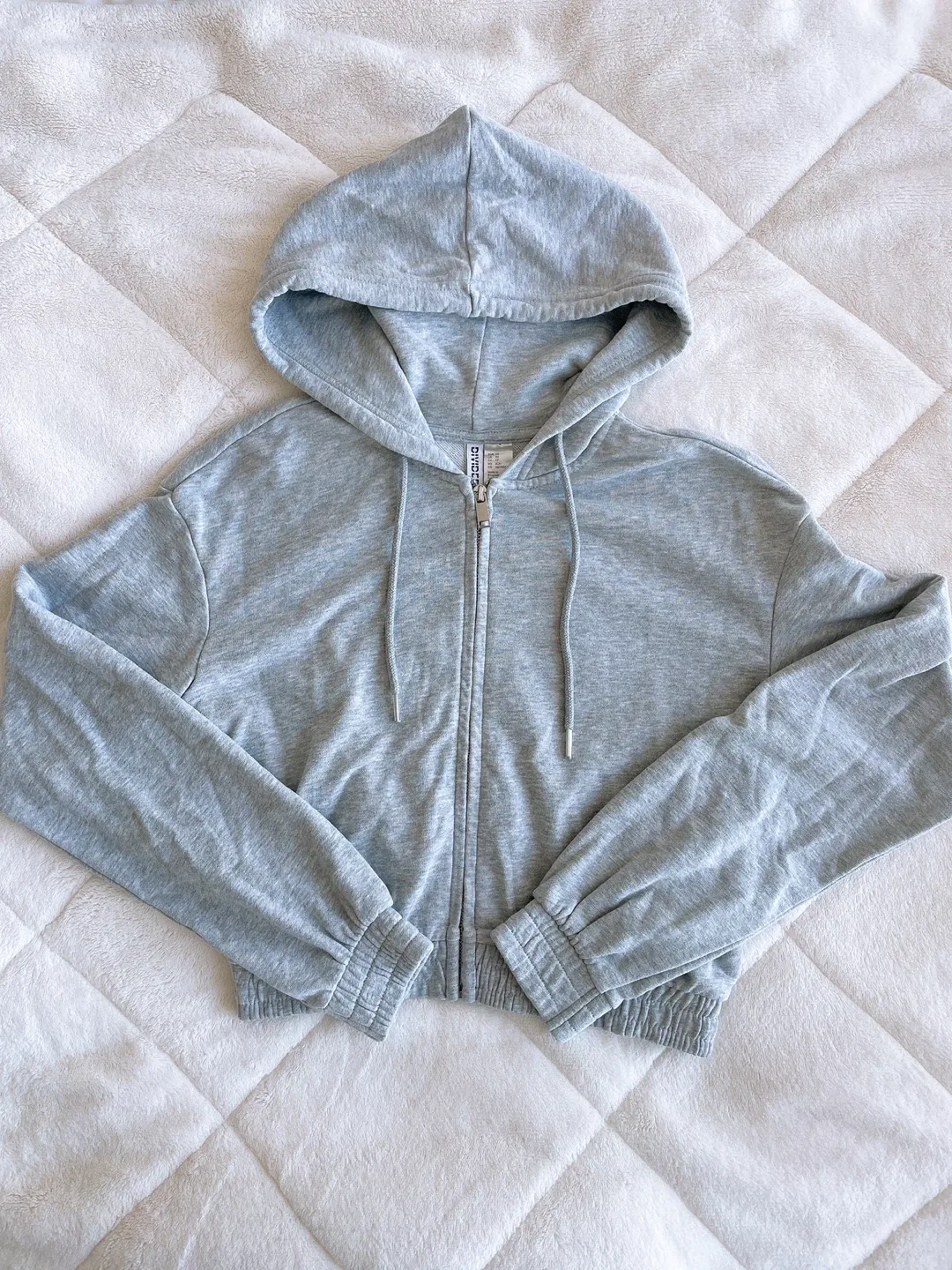 Cropped hoodie zip up thumbnail