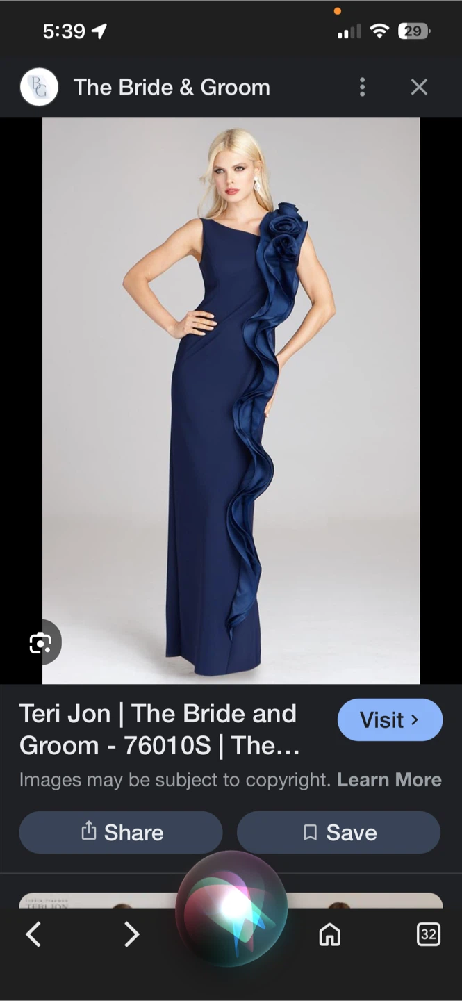 Luxury Brand - Teri Jon designer dress -Size 12