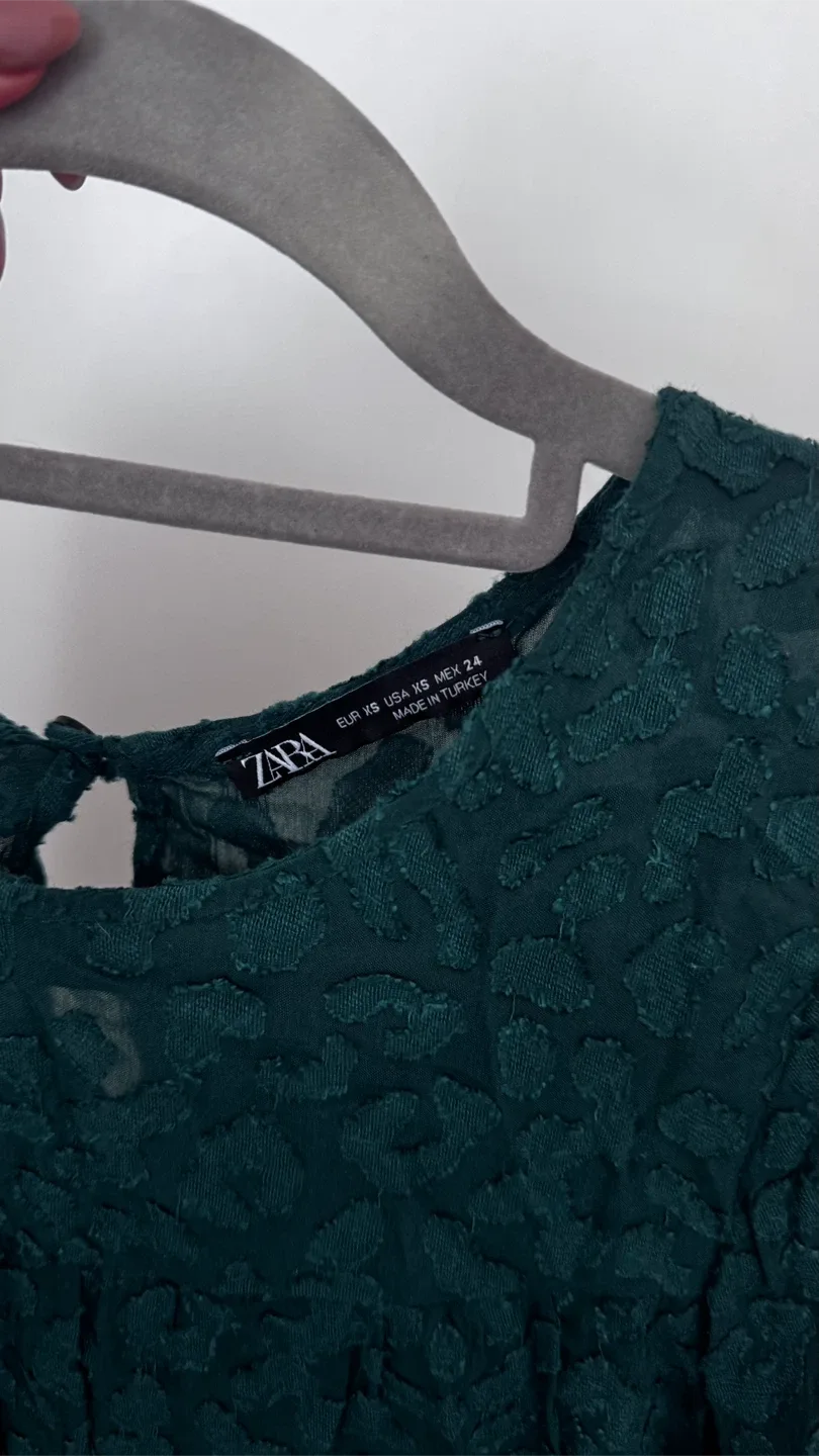 Zara Green Dress Size XS image indicator(5)
